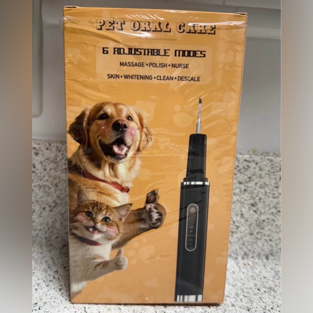 Dog Tartar Plaque Remover for Teeth, Ultrasonic Teeth Cleaner Toothbrush